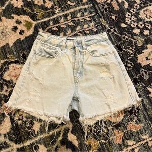 Wild Fable Frayed Hem Light Blue Jean Shorts